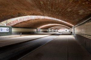 France, Lorraine, Metz, street underpass at the station. France, Lorraine, Metz, street underpass at the station.
